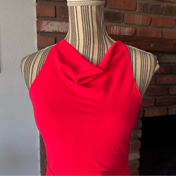 Amanda Uprichard Elondra Sleeveless Midi Dress in Electric Rouge Pink Sz XS - Picture 6 of 12